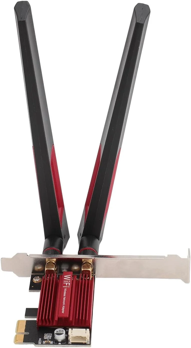 کارت وای فای Annadue 7260AC Pro PCIE، کارت وایرلس دو بانده 1200 مگابیت بر ثانیه BT4.0 با 2 آنتن 10dBi، برای 7، 8، 10، 11