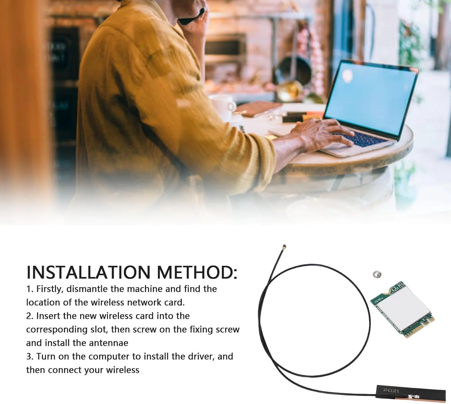 کارت شبکه وایرلس Annadue RTL8851BE WiFi 6، کارت M.2 NGFF دو بانده 2.4 گیگاهرتز 5 گیگاهرتز 900 مگابیت بر ثانیه، مناسب برای 10 و 11 کارت شبکه وایرلس Annadue RTL8851BE WiFi 6، کارت M.2 NGFF دو بانده 2.4 گیگاهرتز 5 گیگاهرتز 900 مگابیت بر ثانیه، مناسب برای 10 و 11