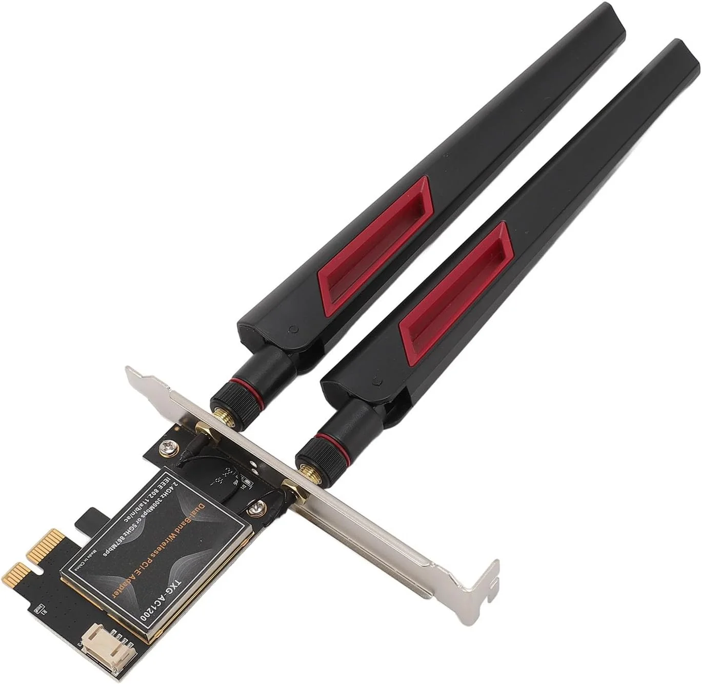 کارت وایرلس ASHATA، آداپتور وایرلس WiFi با سرعت 867 مگابیت بر ثانیه، اتصال پایدار PCIEx1 Plug and Play برای 7، 8، 10 (آنتن 10DB) کارت وایرلس ASHATA، آداپتور وایرلس WiFi با سرعت 867 مگابیت بر ثانیه، اتصال پایدار PCIEx1 Plug and Play برای 7، 8، 10 (آنتن 10DB)