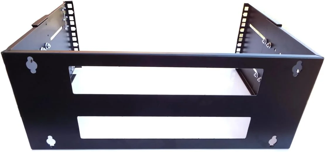 براکت نصب دیواری لولایی و قابل گسترش 4U 19 اینچی برای تجهیزات شبکه - مشکی