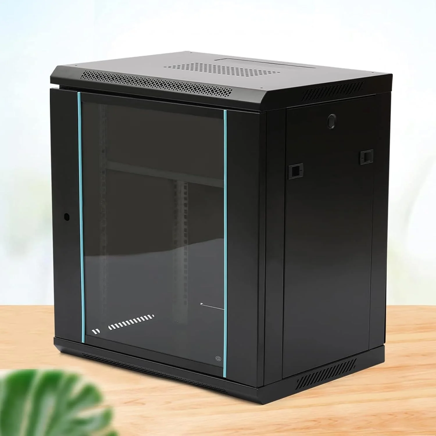 کابینت شبکه BACTI Pdu، پنل پچ 12U، سوئیچ، رک دیواری ارتباطات داده دستگاه های سرور، دو روش سیم کشی، تهویه مناسب و دوام قوی