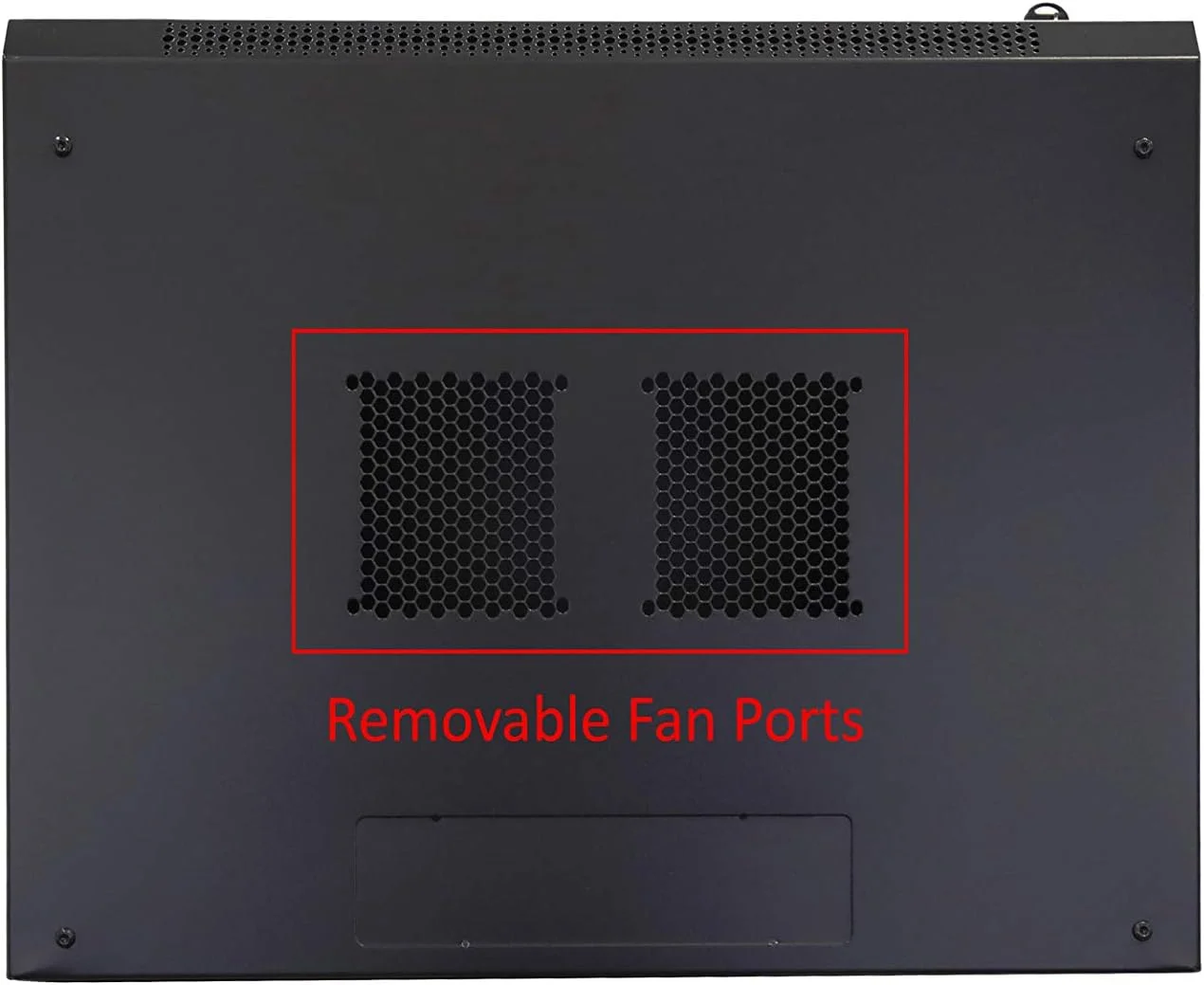 محفظه کابینت دیواری حرفه ای AEONS، رک شبکه سرور 19 اینچی با درب تهویه دار، عمق 12U-18 اینچ P36412S-AFBA-V