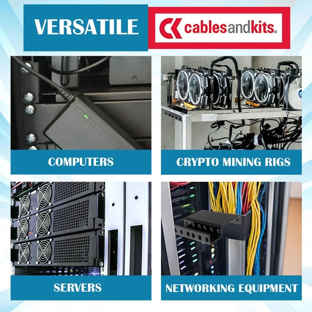 کابل و کیت - آداپتور رک فرورفته (2RU) - افزایش/کاهش 3 اینچی از جلوی رک - ظرفیت وزنی 25 پوندی (11 کیلوگرم) - آداپتور عمق ریل، توسعه دهنده برای کامپیوترها، سرورها یا تجهیزات شبکه