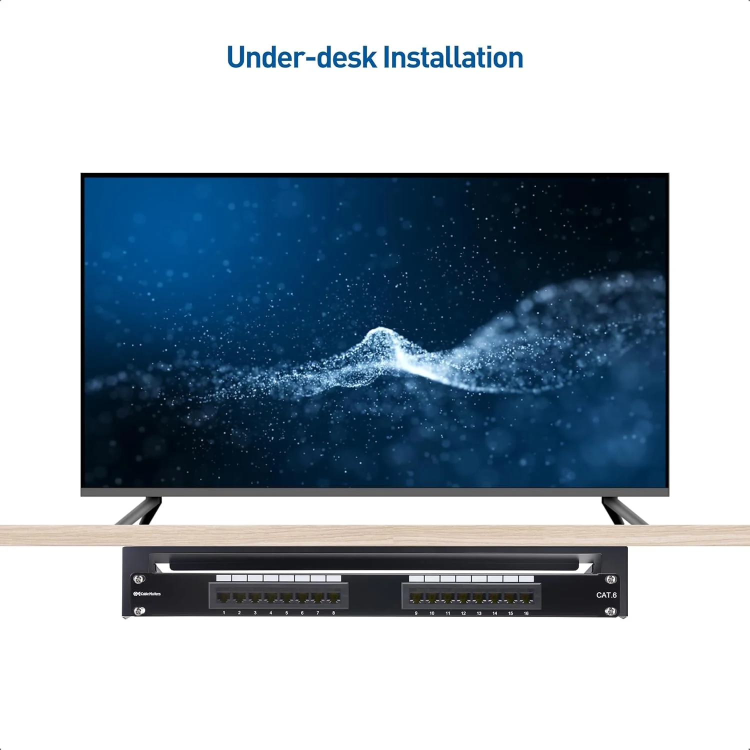 براکت پنل پچ رک دیواری 1U عمودی 19 اینچی کابل مترز با تحمل وزن حداکثر 77 کیلوگرم، نصب عمودی و افقی چند منظوره برای شبکه، سرور و تجهیزات 19 اینچی