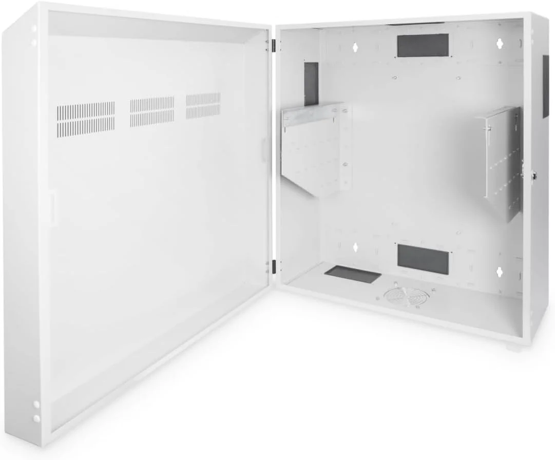 رک شبکه DIGITUS - رک عمودی 19 اینچی - 6 یونیت - ظرفیت بار 100 کیلوگرم - عمق مفید 61 سانتی متر - نصب دیواری روکار - خاکستری