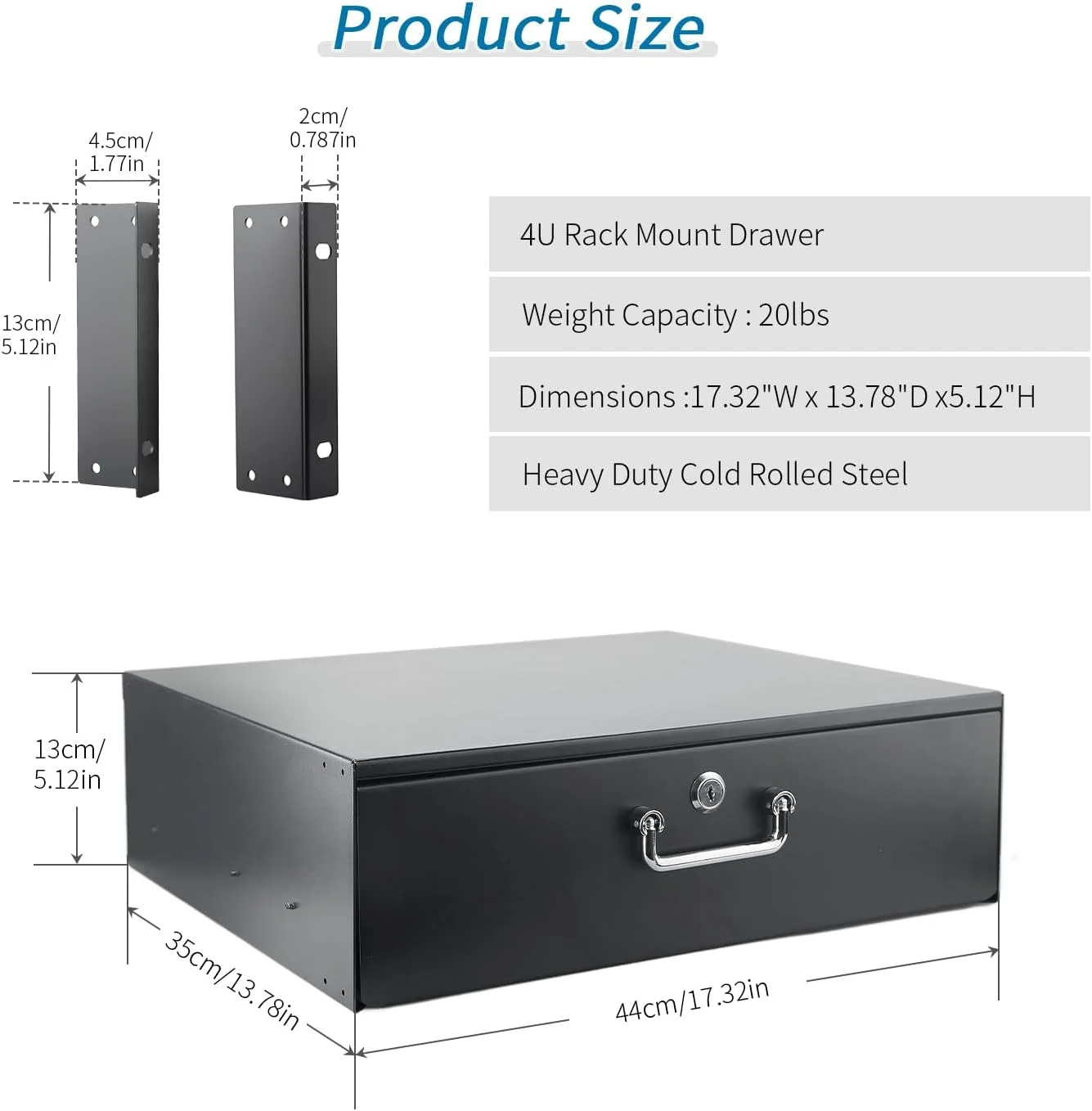 کشو رک 4U، کشو نصب شده در رک طراحی شده برای تجهیزات شبکه 19 اینچی