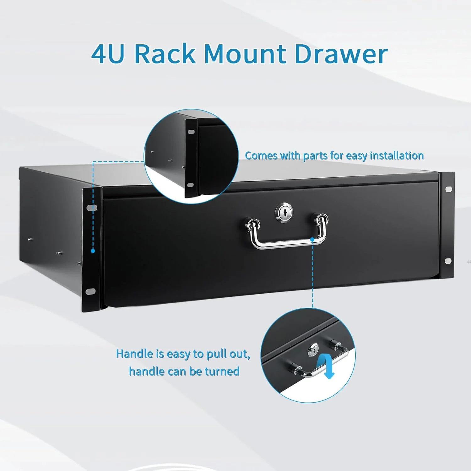 کشو رک 4U، کشو نصب شده در رک طراحی شده برای تجهیزات شبکه 19 اینچی