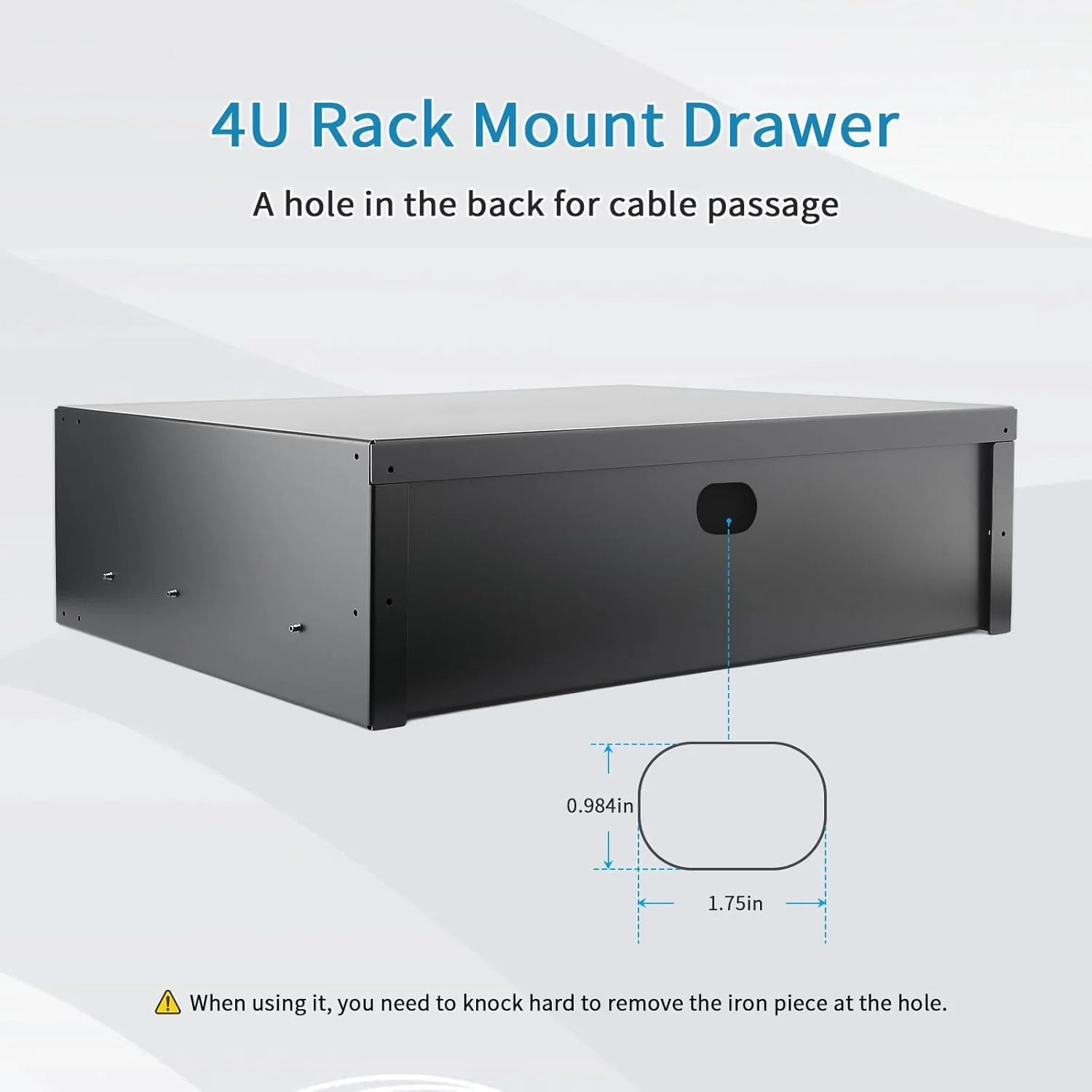 کشو رک 4U، کشو نصب شده در رک طراحی شده برای تجهیزات شبکه 19 اینچی