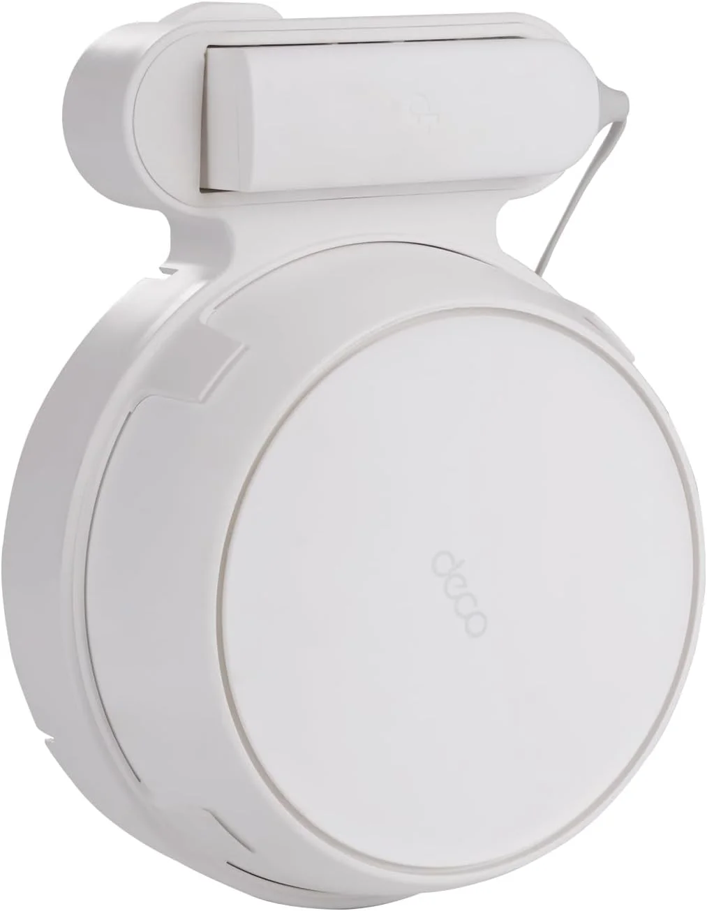 براکت دیواری روتر STORAGBT برای TP-Link Deco BE23/BE25/BE3600/BE5000، نصب بدون سوراخکاری و پیچ، نگهدارنده مدیریت کابل برای پنهان کردن سیم ها، نصب آسان برای سیستم وای فای مش (تک عددی)