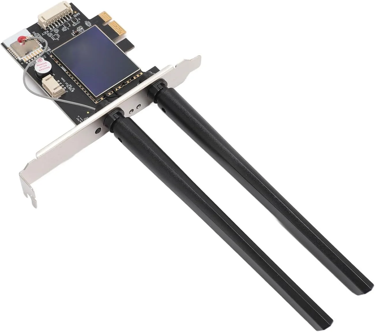 کارت وای فای PCIE Asixxsix، دو بانده 2.4G 5G، آداپتور وای فای PCIE با کنترل APP 4.2 و آنتن های 6dBi، آداپتور بی سیم پشتیبانی از 11 10 8 7 برای رایانه های شخصی رومیزی