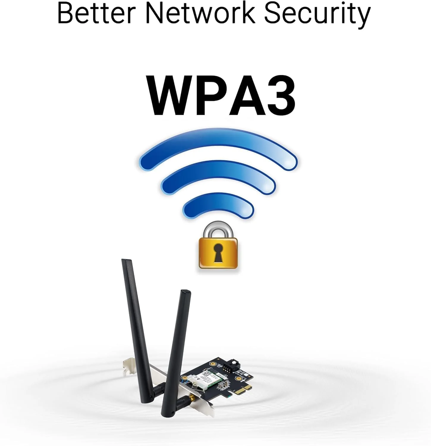 آداپتور PCIe وای فای 7 ایسوس PCE-BE6500 – دو بانده، سرعت بالا 6,500 مگابیت بر ثانیه، OFDMA و MU-MIMO