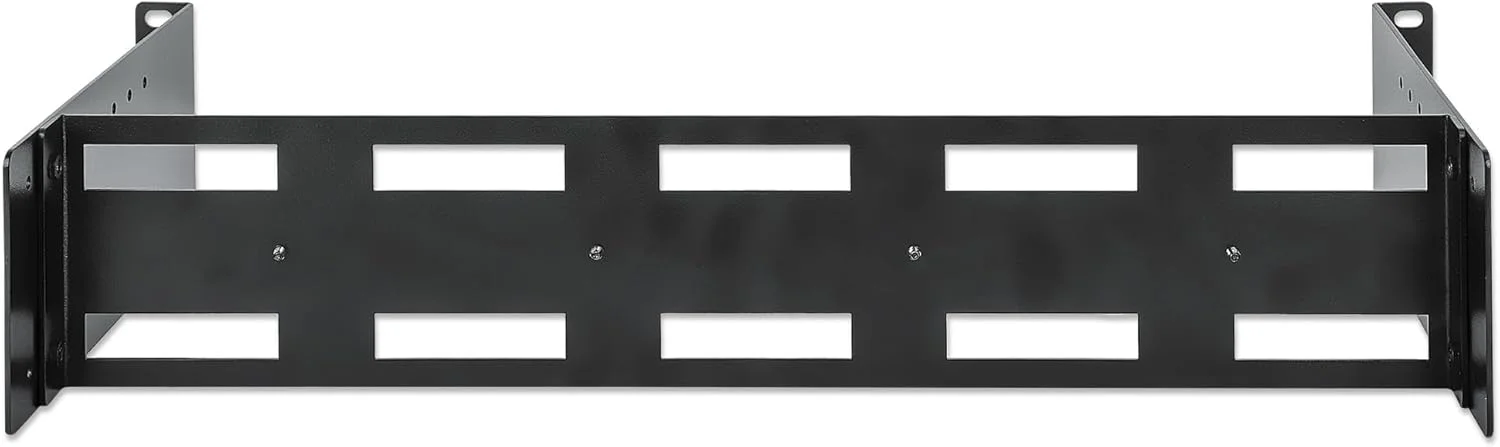 کیت ریل DIN قابل تنظیم 19 اینچی Intellinet، 2U – تنظیم عمق 8 سطحی با کلاهک، ظرفیت وزن 12 کیلوگرم، مقاوم کیت ریل DIN قابل تنظیم 19 اینچی Intellinet، 2U – تنظیم عمق 8 سطحی با کلاهک، ظرفیت وزن 12 کیلوگرم، مقاوم