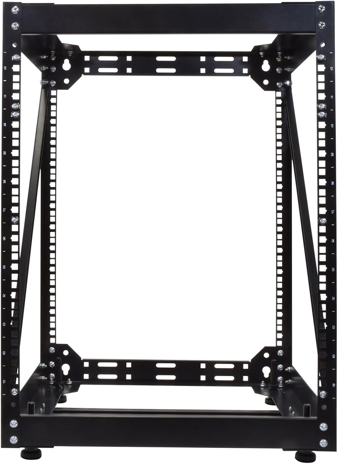 رک باز 19 اینچی 12 یونیت مناسب تجهیزات شبکه، پچ پنل، سوییچ، اداره و استودیو