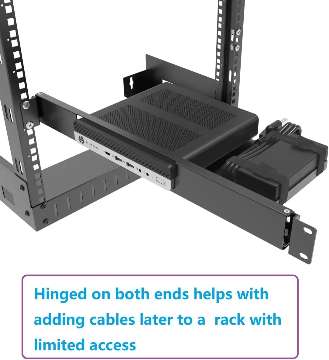 نگهدارنده مینی رک JINGCHENGMEI برای کامپیوترهای HP ProDesk Mini و HP EliteDesk Mini Business Desktop - قفسه رک سرور لولایی 1U برای کابینت یا رک 19 اینچی نگهدارنده مینی رک JINGCHENGMEI برای کامپیوترهای HP ProDesk Mini و HP EliteDesk Mini Business Desktop - قفسه رک سرور لولایی 1U برای کابینت یا رک 19 اینچی