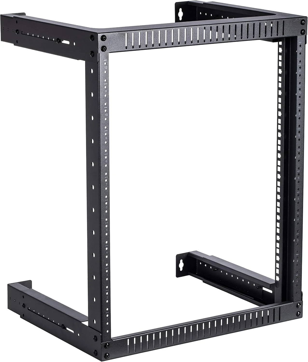 رک دیواری باز 12 یونیت Kenuco با عمق قابل تنظیم، مناسب تجهیزات شبکه، عمق 45 سانتیمتر