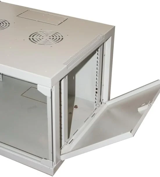 رک دیواری LINK LK1907UG سایز 19 اینچ 6 یونیت مناسب برای شبکه‌ها 350 X 540 X 450 میلی‌متر، خاکستری