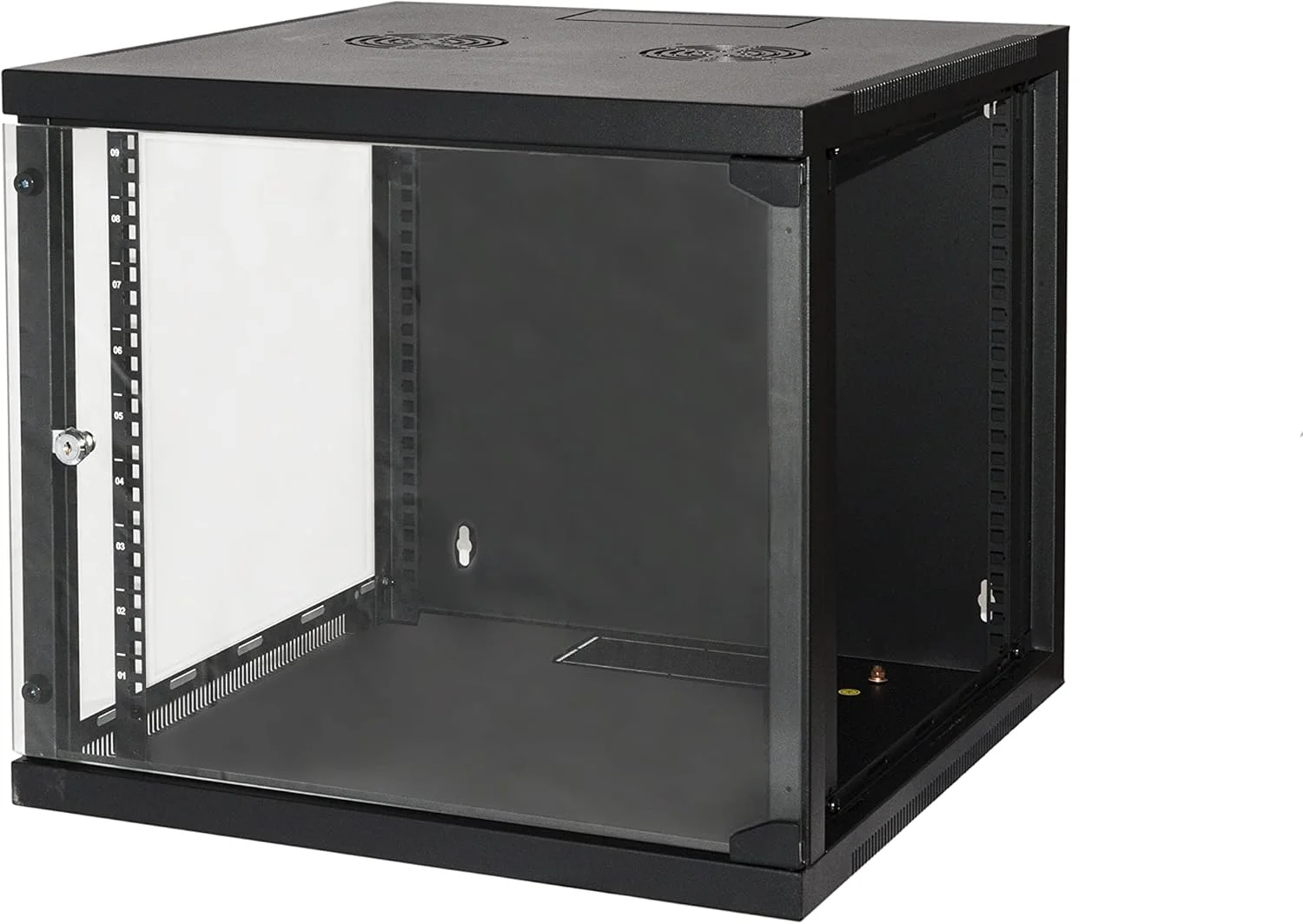 رک دیواری شبکه 9 اینچی لینک LK1909U66، ابعاد 490x540 و عمق 600 میلیمتر، رنگ مشکی رک دیواری شبکه 9 اینچی لینک LK1909U66، ابعاد 490x540 و عمق 600 میلیمتر، رنگ مشکی