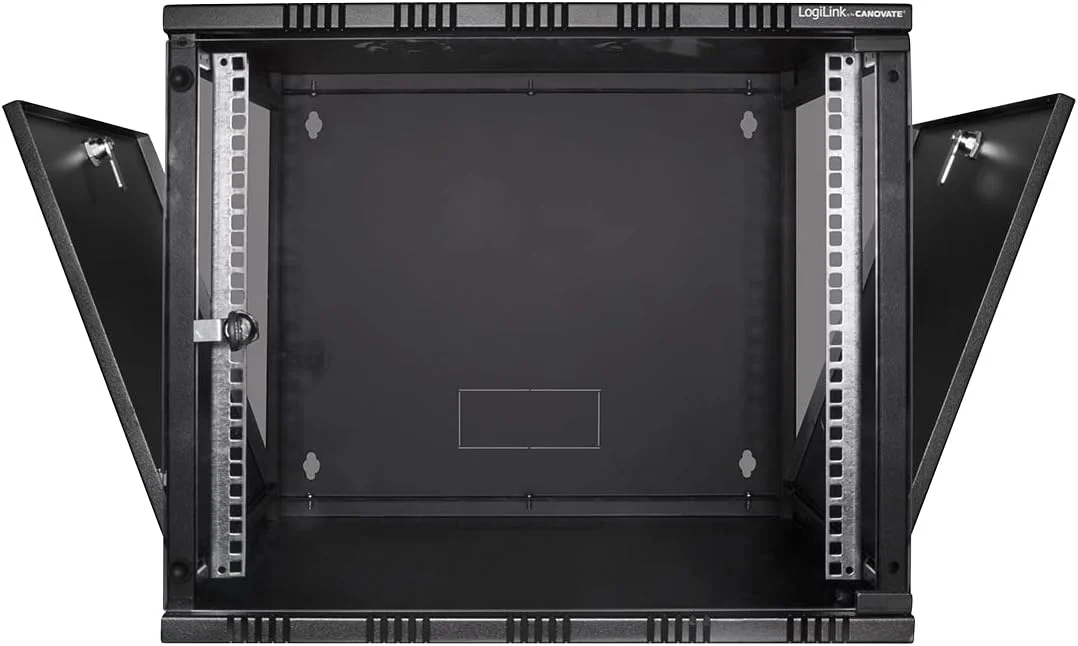 کابینت دیواری 15 یونیت LogiLink W15A54B ECO (عمق 560 میلی متر)، بسته تخت (مونتاژ نشده)، 48.26 سانتی متر (19 اینچ)، مشکی کابینت دیواری 15 یونیت LogiLink W15A54B ECO (عمق 560 میلی متر)، بسته تخت (مونتاژ نشده)، 48.26 سانتی متر (19 اینچ)، مشکی