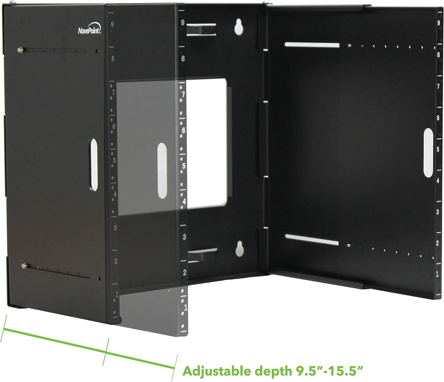 براکت دیواری 9U NavePoint، رک تجهیزات شبکه قابل گسترش، استاندارد 19 اینچی