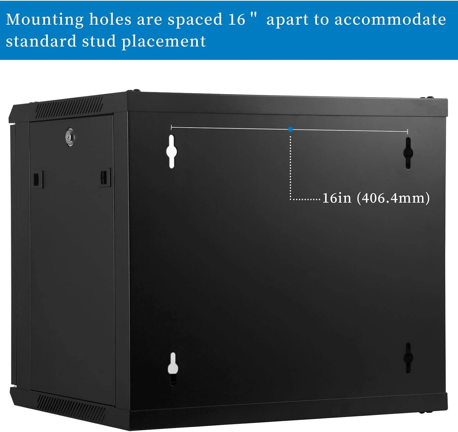 رک دیواری 9 یونیت RackPath - فن خنک کننده بی صدا، درب شیشه ای قفل دار، عمق 450 میلی متر، پنل های جانبی قفل دار قابل جابجایی، مناسب برای تجهیزات IT و A/V 19 اینچی رک دیواری 9 یونیت RackPath - فن خنک کننده بی صدا، درب شیشه ای قفل دار، عمق 450 میلی متر، پنل های جانبی قفل دار قابل جابجایی، مناسب برای تجهیزات IT و A/V 19 اینچی