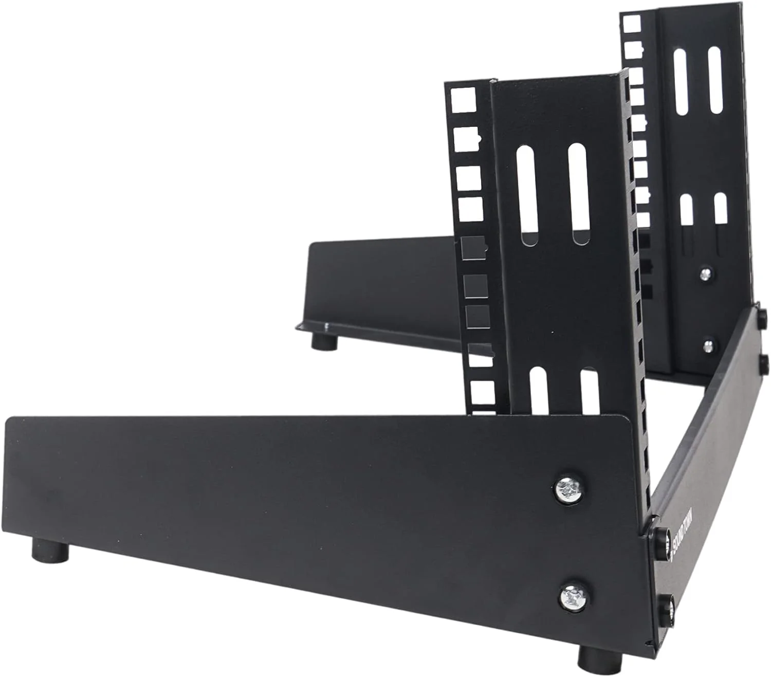 رک رومیزی 4 یونیت Sound Town با فریم باز، مناسب برای تجهیزات صوتی/تصویری، سوئیچ های شبکه، روترها و پچ پنل ها (ST2PF-4LW)