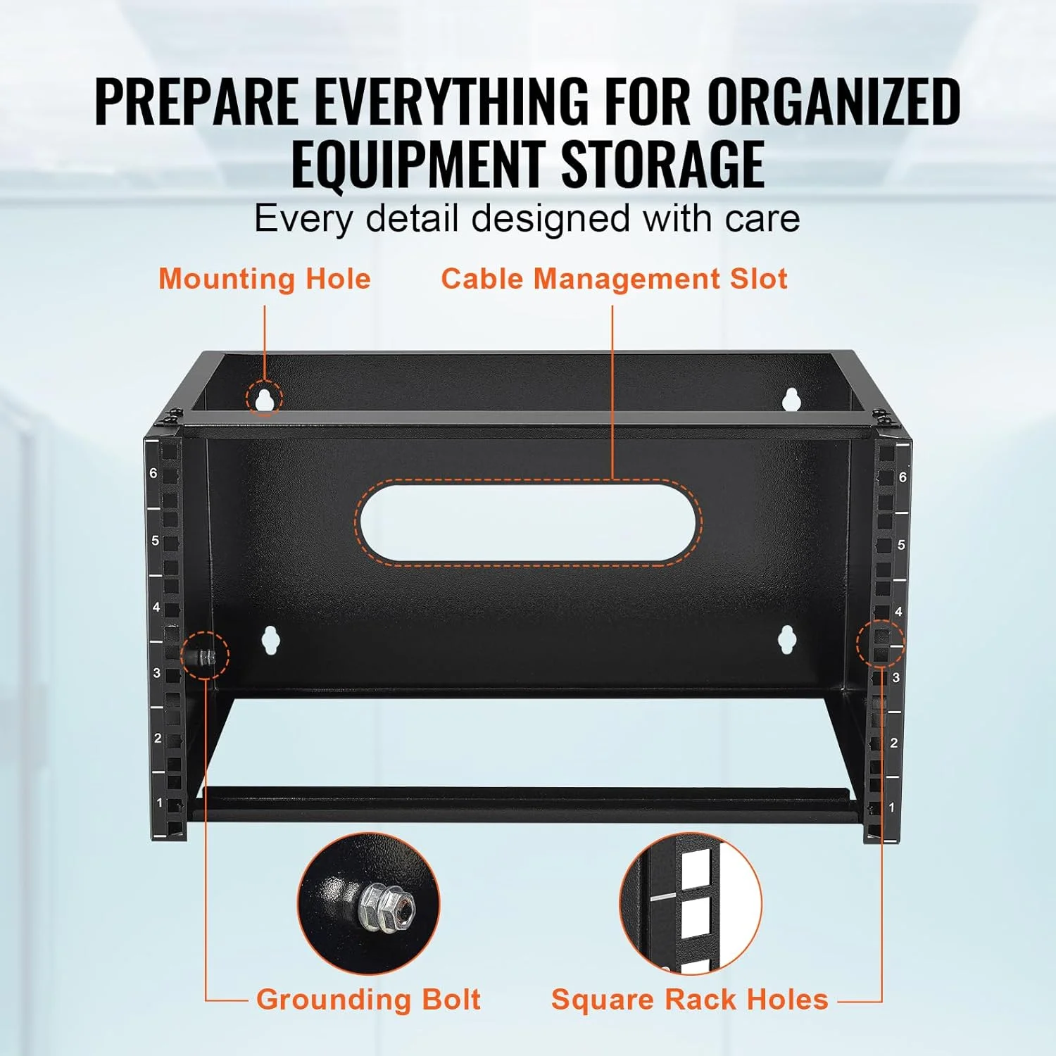 رک شبکه 6 یونیت VEVOR، رک سرور دیواری با عمق 14 اینچ، براکت پچ پنل 19 اینچی برای سرورهای کم عمق و تجهیزات IT، سوئیچ های شبکه، حداکثر ظرفیت وزن 50 پوند رک شبکه 6 یونیت VEVOR، رک سرور دیواری با عمق 14 اینچ، براکت پچ پنل 19 اینچی برای سرورهای کم عمق و تجهیزات IT، سوئیچ های شبکه، حداکثر ظرفیت وزن 50 پوند