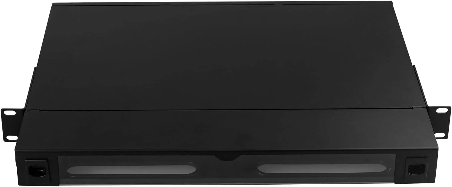 محفظه نصب رک فیبر نوری، طراحی کشویی مشکی با 3 اسلات برای پنل آداپتور یا کاست سازگار با LGX، قابل استفاده برای تمام رک ها و کابینت های استاندارد 19 اینچی محفظه نصب رک فیبر نوری، طراحی کشویی مشکی با 3 اسلات برای پنل آداپتور یا کاست سازگار با LGX، قابل استفاده برای تمام رک ها و کابینت های استاندارد 19 اینچی