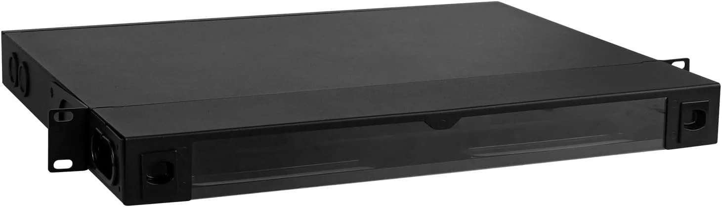 محفظه نصب رک فیبر نوری، طراحی کشویی مشکی با 3 اسلات برای پنل آداپتور یا کاست سازگار با LGX، قابل استفاده برای تمام رک ها و کابینت های استاندارد 19 اینچی محفظه نصب رک فیبر نوری، طراحی کشویی مشکی با 3 اسلات برای پنل آداپتور یا کاست سازگار با LGX، قابل استفاده برای تمام رک ها و کابینت های استاندارد 19 اینچی