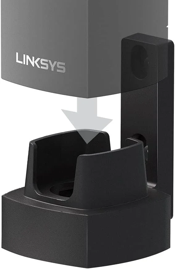 نگهدارنده دیواری سیستم مش وای فای Velop Linksys Wha0301B (نگهدارنده نود، تک عددی، سازگار با نودهای سه بانده Velop، مشکی)