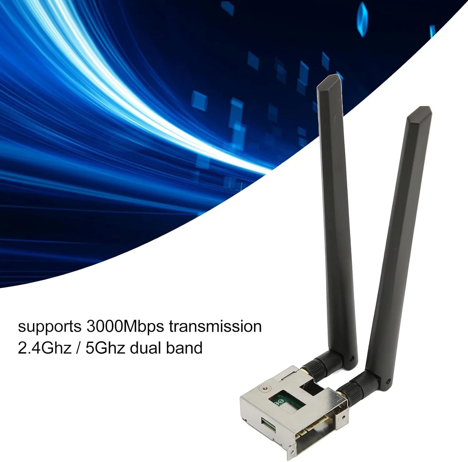 کارت آداپتور وای فای M.2 NGFF بیوینر، کارت وای فای بی سیم دو بانده 3000 مگابیت بر ثانیه BT5.0 با آنتن، پشتیبانی از 802.11 AX برای M10H X299 Z170I B550I Z170I Z270E کارت آداپتور وای فای M.2 NGFF بیوینر، کارت وای فای بی سیم دو بانده 3000 مگابیت بر ثانیه BT5.0 با آنتن، پشتیبانی از 802.11 AX برای M10H X299 Z170I B550I Z170I Z270E