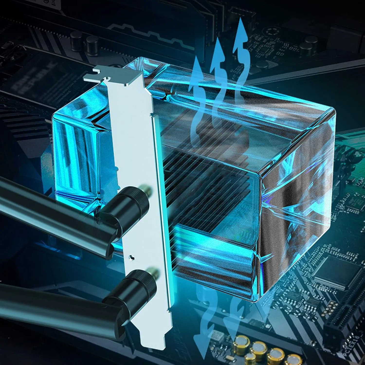 کارت شبکه وای فای Bewinner PCIe Ubit 6E برای کامپیوتر، بلوتوث 5.2، 6GHz 5GHz 2.4GHz آنتن دوگانه، کارت وای فای PCIe برای 10 11 64Bit، آداپتور بی سیم PCIe