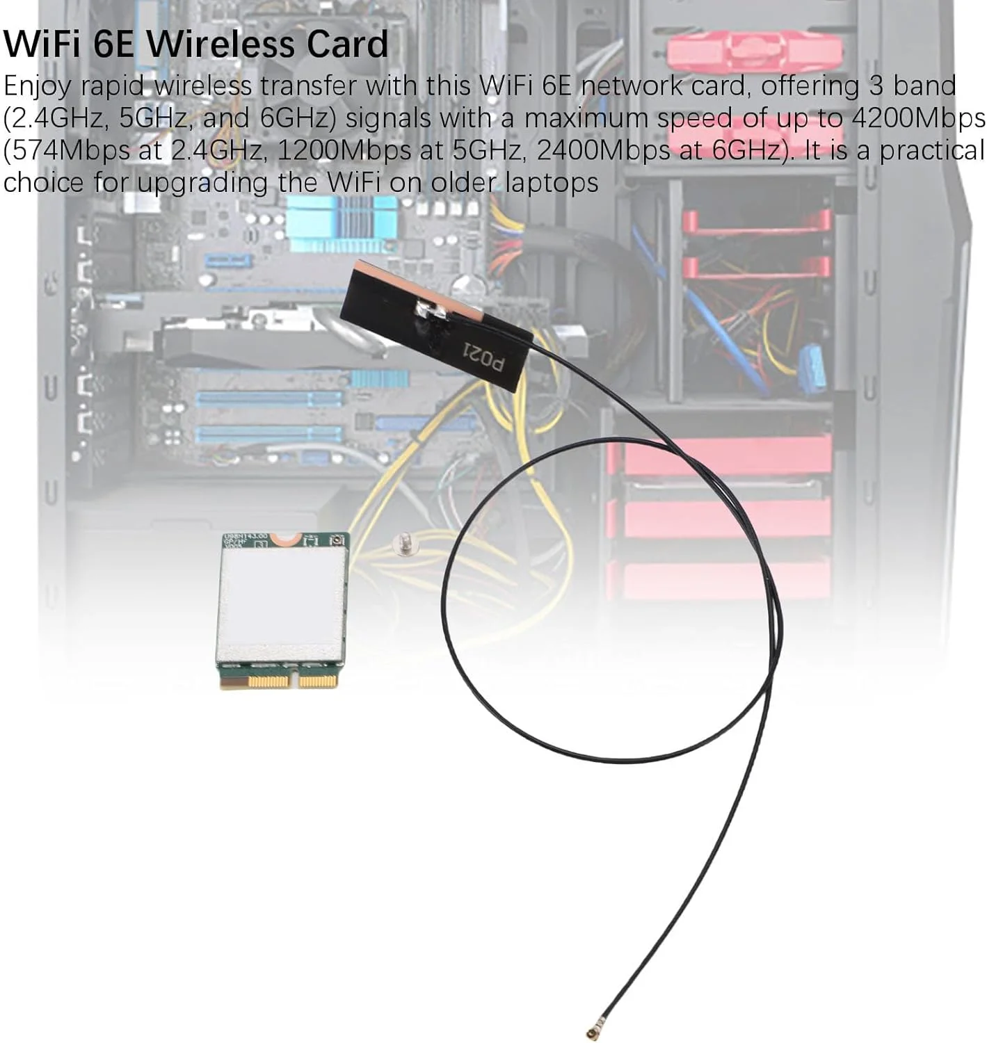 کارت شبکه بی سیم Bewinner WiFi 6E، رابط Ngff M.2، عملکرد BT5.2، آداپتور شبکه M.2 Ngff، آداپتور شبکه 3 باندی 4200 مگابیت بر ثانیه پشتیبانی از 10 11