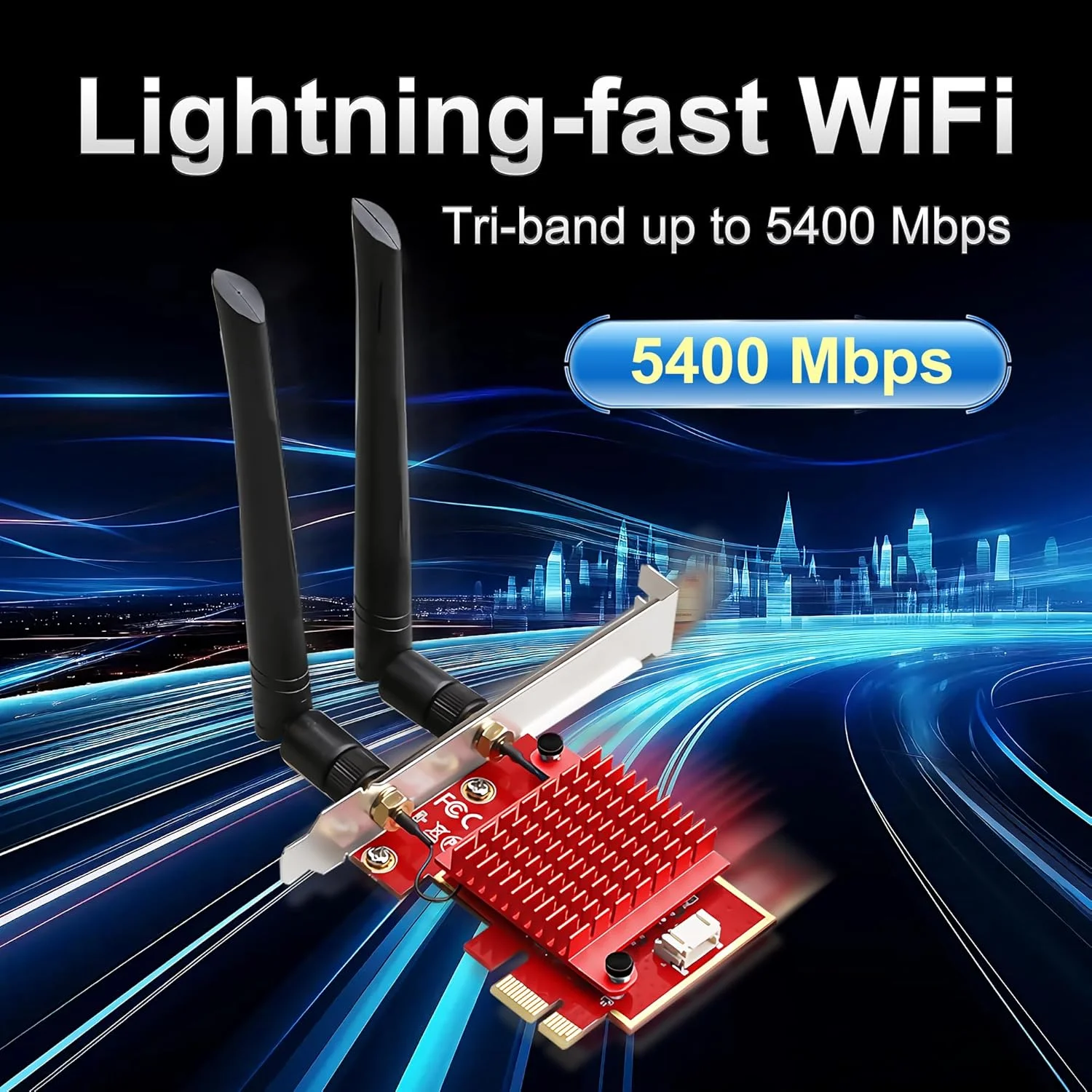 کارت شبکه PCIe وایفای 6E | تراشه Intel AX210 | سرعت 5400 مگابیت بر ثانیه سه بانده 2.4 گیگاهرتز/5 گیگاهرتز/6 گیگاهرتز | بلوتوث 5.3 | آداپتور بیسیم با تاخیر کم برای بازی و استریم | سازگار با ویندوز 10/11 کارت شبکه PCIe وایفای 6E | تراشه Intel AX210 | سرعت 5400 مگابیت بر ثانیه سه بانده 2.4 گیگاهرتز/5 گیگاهرتز/6 گیگاهرتز | بلوتوث 5.3 | آداپتور بیسیم با تاخیر کم برای بازی و استریم | سازگار با ویندوز 10/11