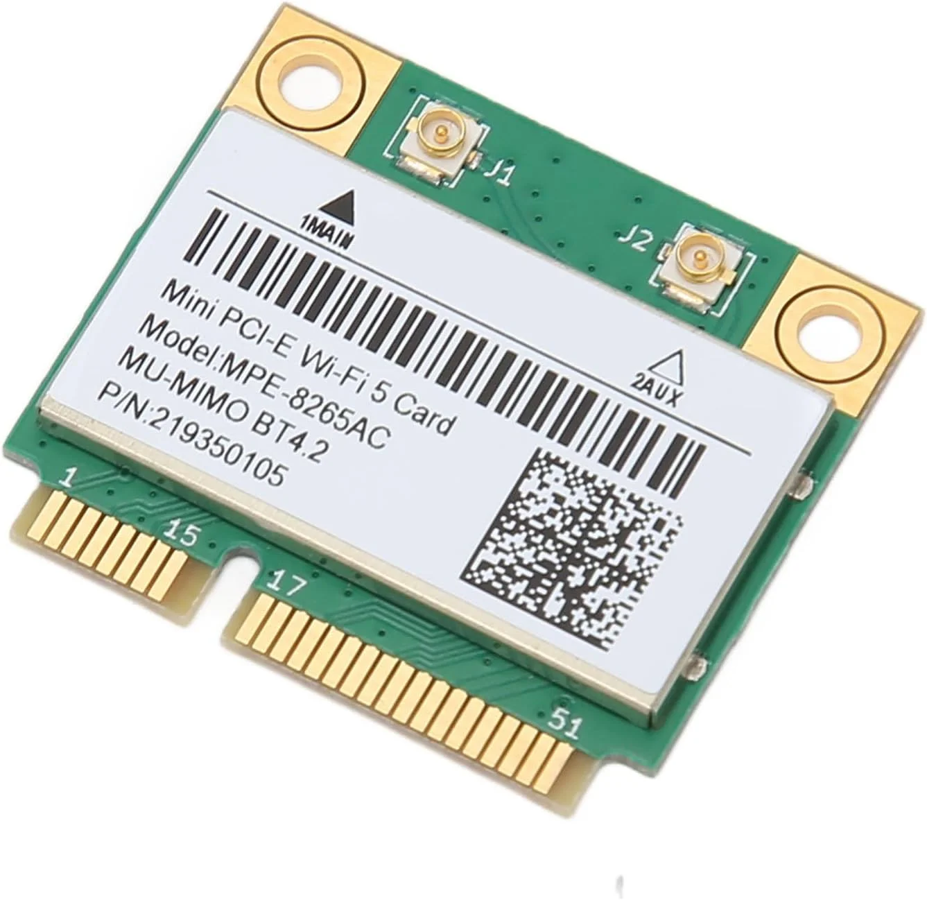 کارت وای فای مینی PCIE کرایفوکت، کارت شبکه مینی PCIe آداپتور 1200 مگابیت بر ثانیه 8265AC برای لپ تاپ