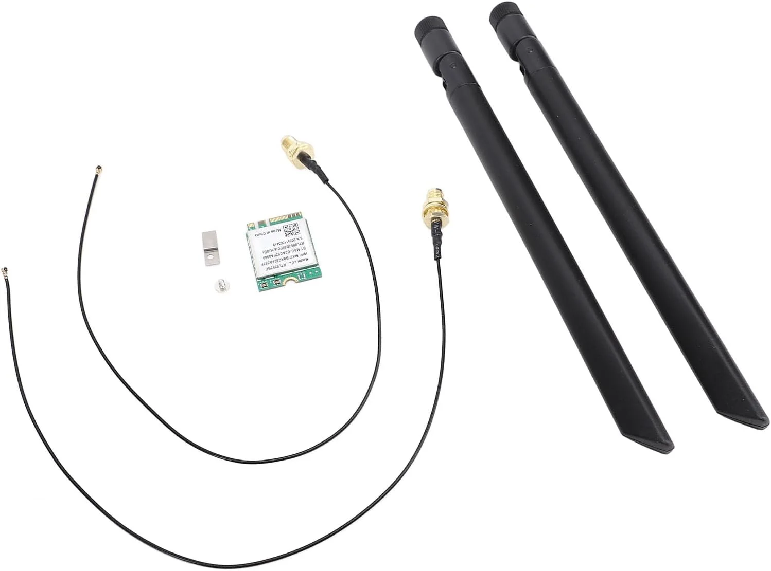 کارت وای فای M.2 با سرعت 1800 مگابیت بر ثانیه، انتقال پرسرعت و تاخیر کم برای دستگاه های متعدد (آنتن خارجی)