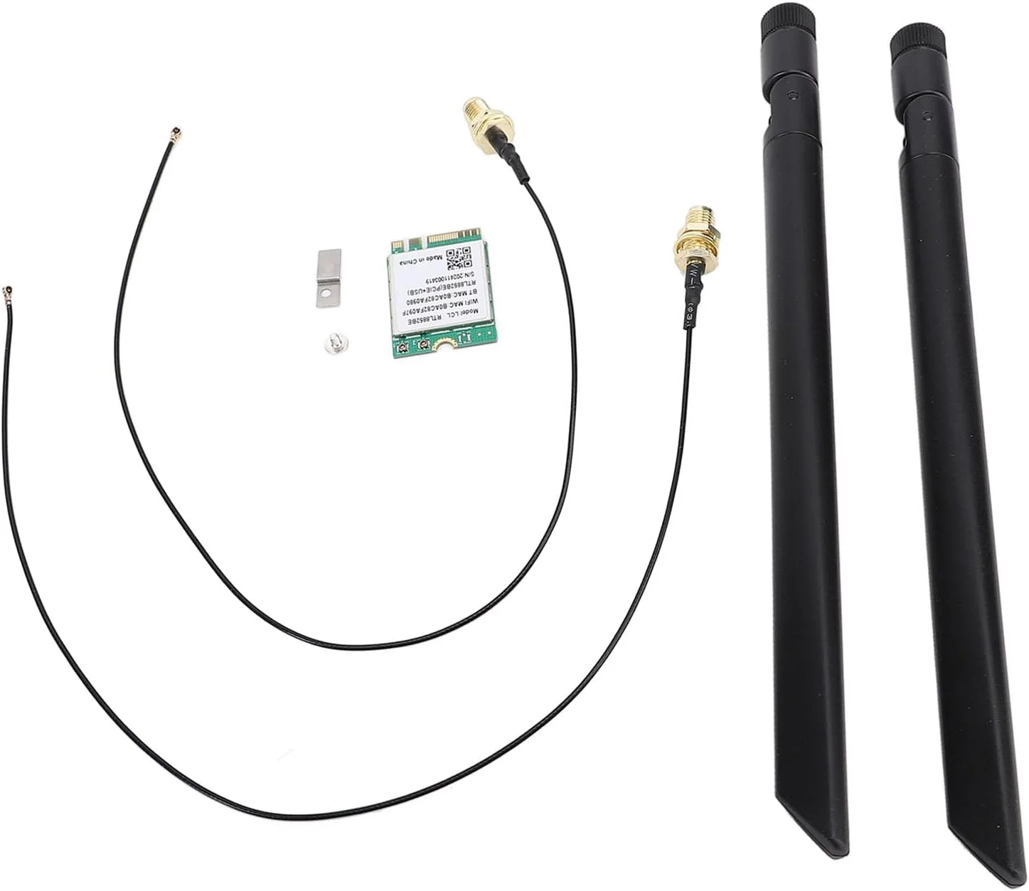 کارت وای فای M.2 با سرعت 1800 مگابیت بر ثانیه، انتقال پرسرعت و تاخیر کم برای دستگاه های متعدد (آنتن خارجی)