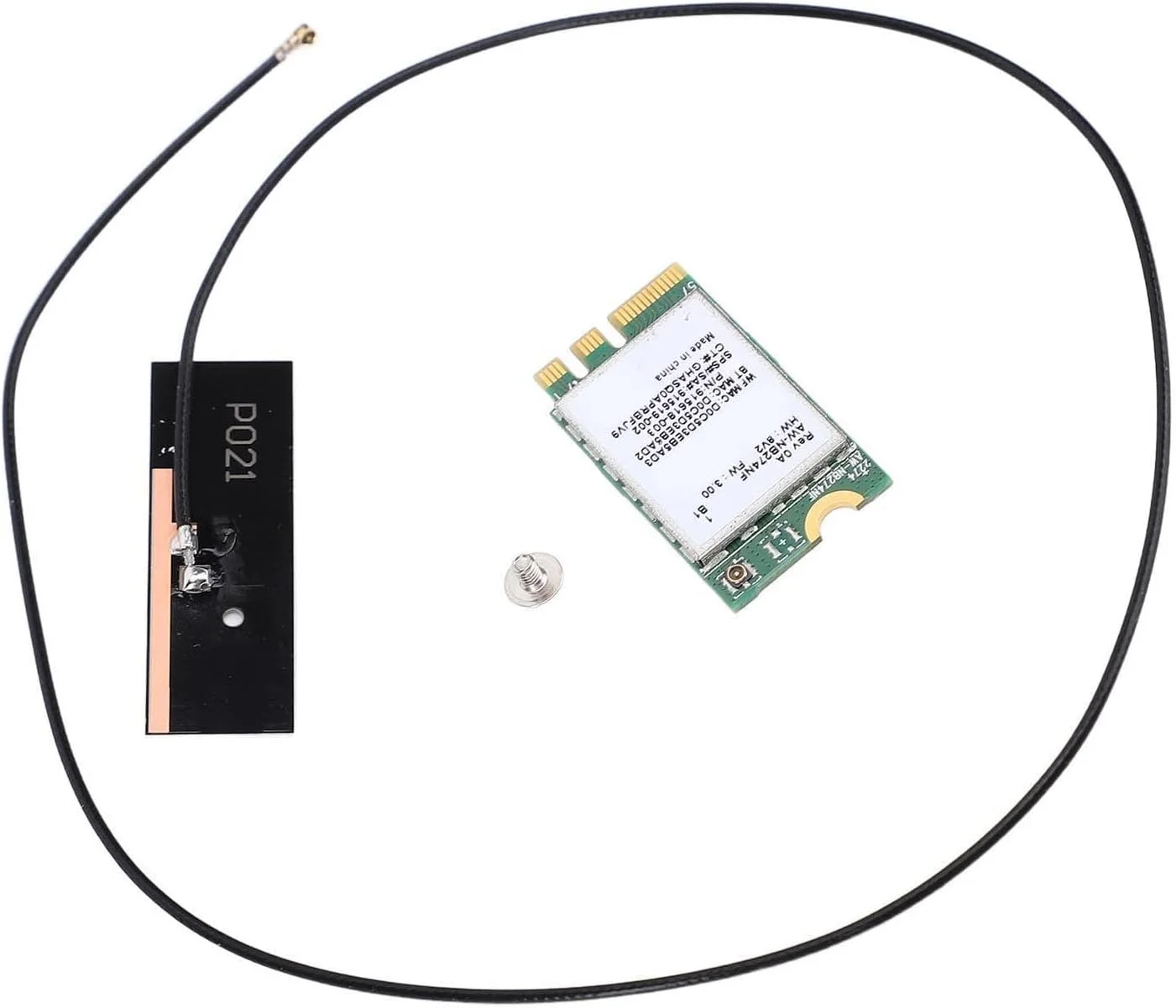 کارت شبکه بی‌سیم Cryfokt، ماژول کارت شبکه بی‌سیم NGFF M.2 PCB، اتصال آسان برای مرور وب (همراه با آنتن)