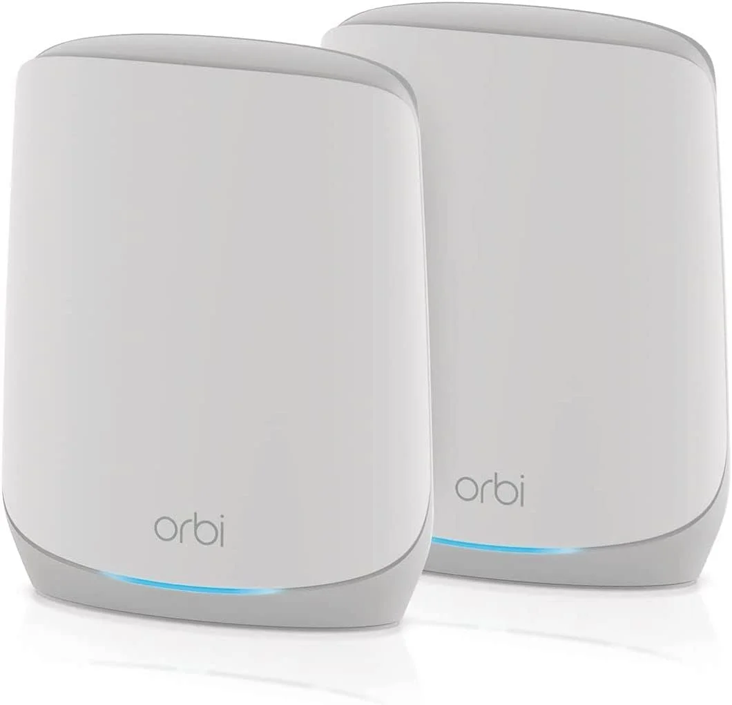 سیستم مش وای فای 6 سه باندی NETGEAR Orbi RBK762S-100APS AX5400 – روتر + ماهواره، 5.4 گیگابیت بر ثانیه، پوشش 465 متر مربع