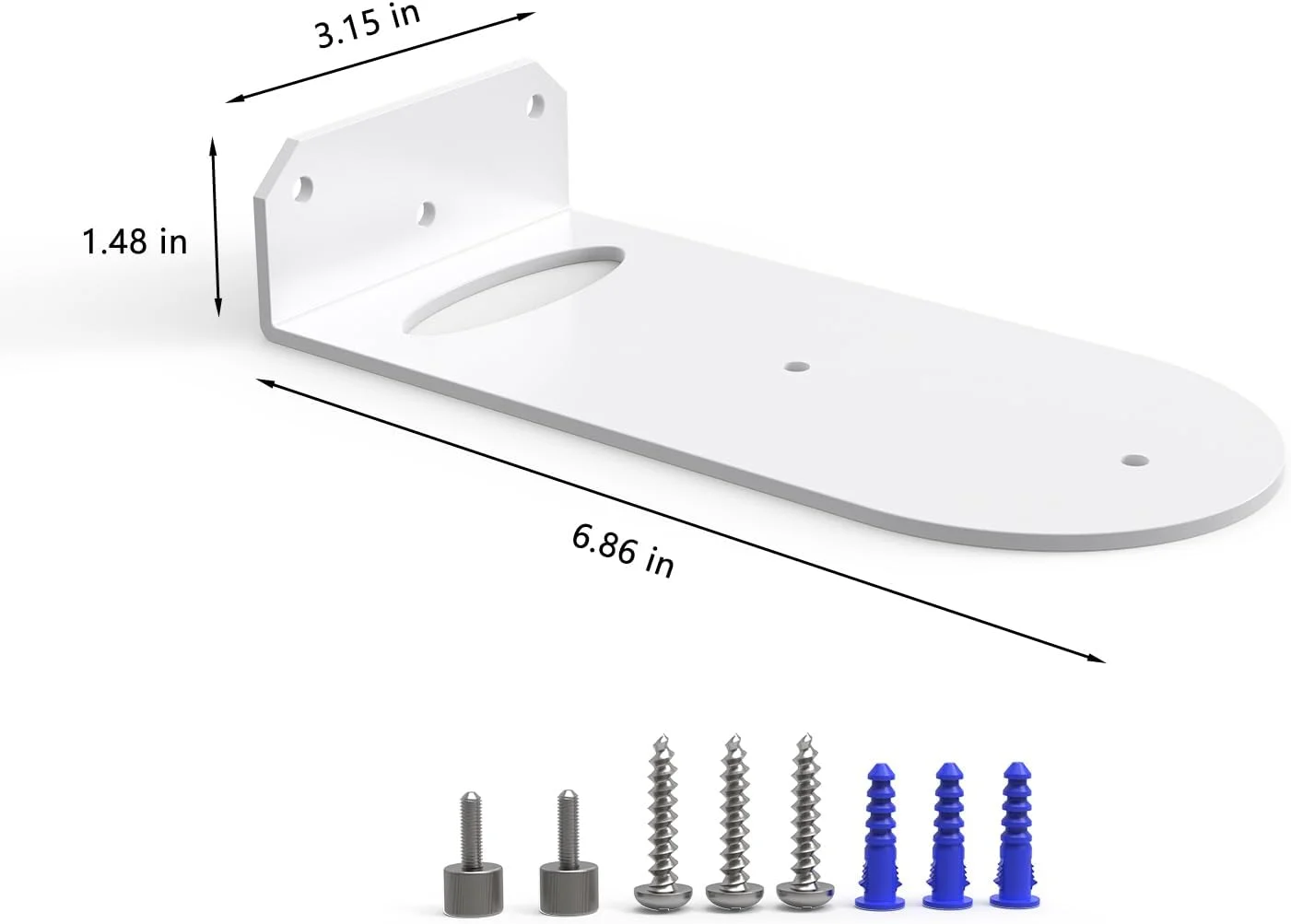 نگهدارنده دیواری برای سیستم شبکه توری NETGEAR Orbi سری 770/870/990/370 Tri-Band WiFi 7 (مدل های RBE773, RBE873, RBE973S)، پایه نگهدارنده دیواری فلزی ساده و محکم از HOLACA (بسته 2 عددی) نگهدارنده دیواری برای سیستم شبکه توری NETGEAR Orbi سری 770/870/990/370 Tri-Band WiFi 7 (مدل های RBE773, RBE873, RBE973S)، پایه نگهدارنده دیواری فلزی ساده و محکم از HOLACA (بسته 2 عددی)