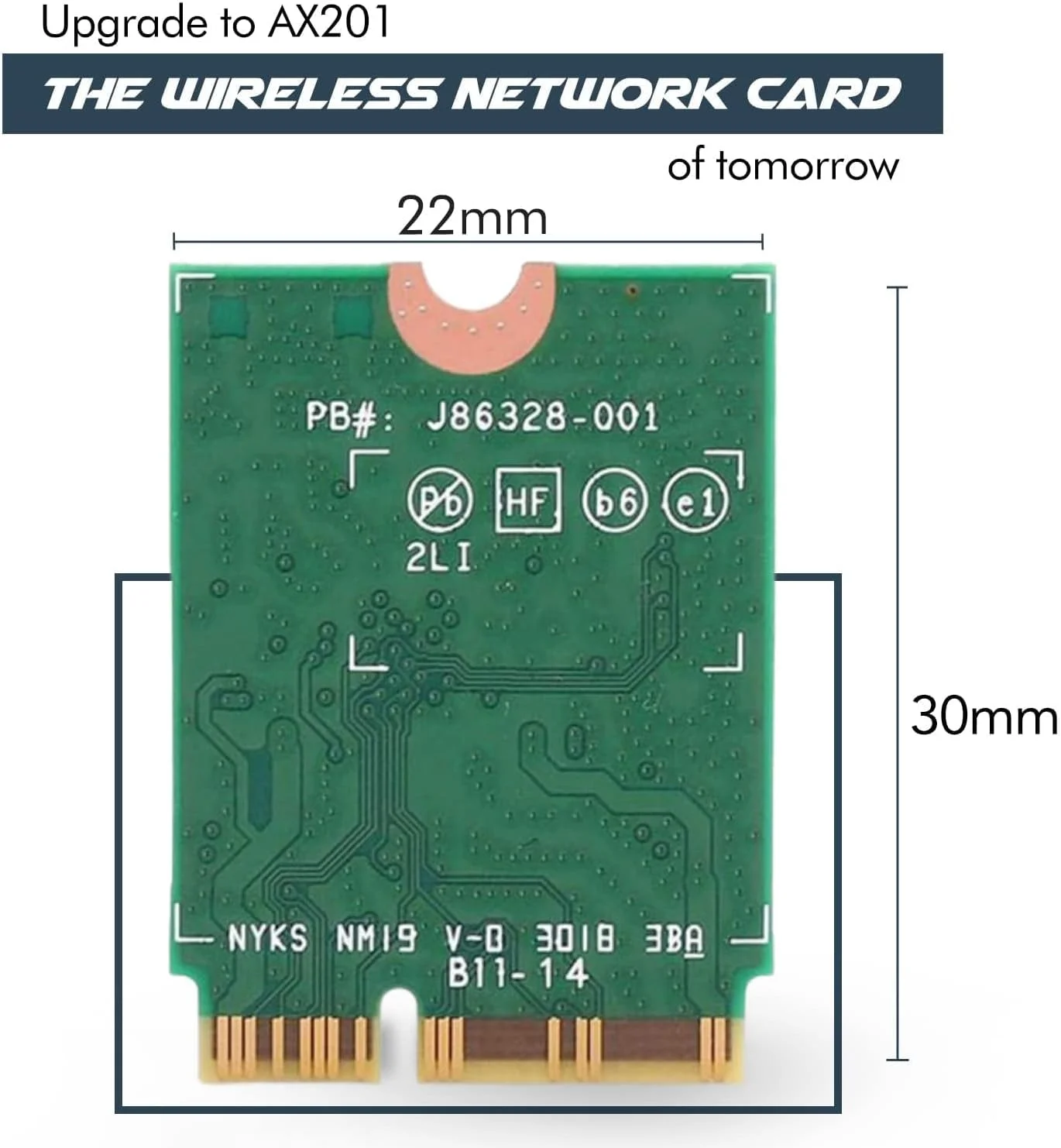 آداپتور ارتقا یافته وای فای 6 سری Killer مدل AX1650i | آداپتور وای فای گیمینگ | کارت وای فای CNVio2 M.2 | وای فای 2.4 گیگابیت بر ثانیه برای کامپیوتر | پشتیبانی از بلوتوث 5.2 | نیازمند پردازنده نسل 10 اینتل یا بالاتر