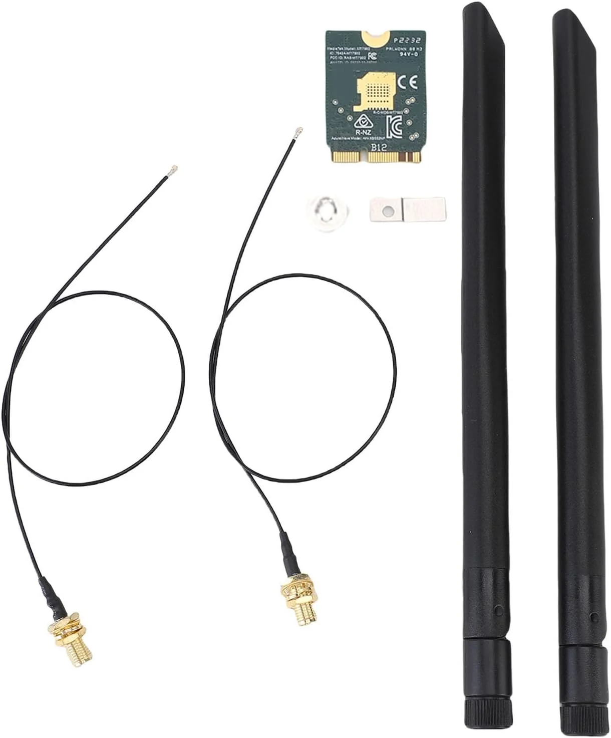 کارت شبکه بی‌سیم WiFi 6E با آداپتور باند پرسرعت برای ویندوز 10 و 11، شامل آنتن 8dBi - ایده‌آل برای ... و غیره