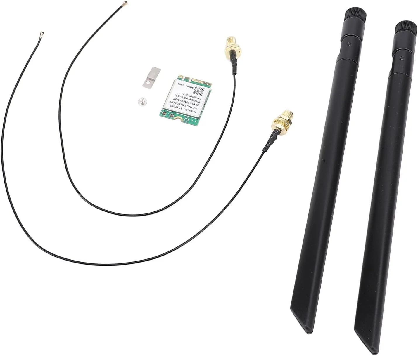 کارت وای فای 6 M.2 سریع و کارآمد XUMIUZIY با 5.2، سازگار با Win10/11 و ایده آل برای انتقال داده های بزرگ و استفاده از چندین دستگاه (آنتن های خارجی)