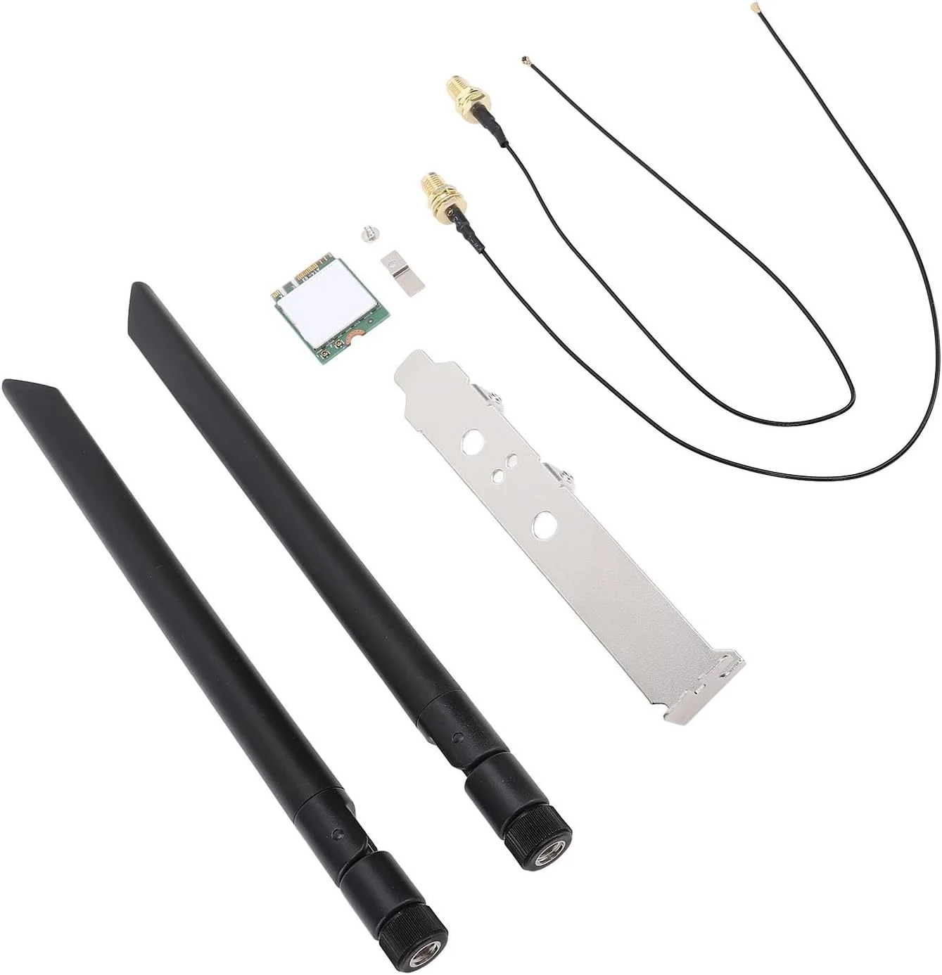 کارت وای فای بی‌سیم GOWENIC NGW 8265NGW با حالت‌های دو بانده برای تجربه آنلاین با بازدهی بالا، برای رابط M.2 سیستم‌عامل‌های 7/8/10، 1 عدد کارت وای فای مناسب برای کاربران لپ‌تاپ (آنتن خارجی)