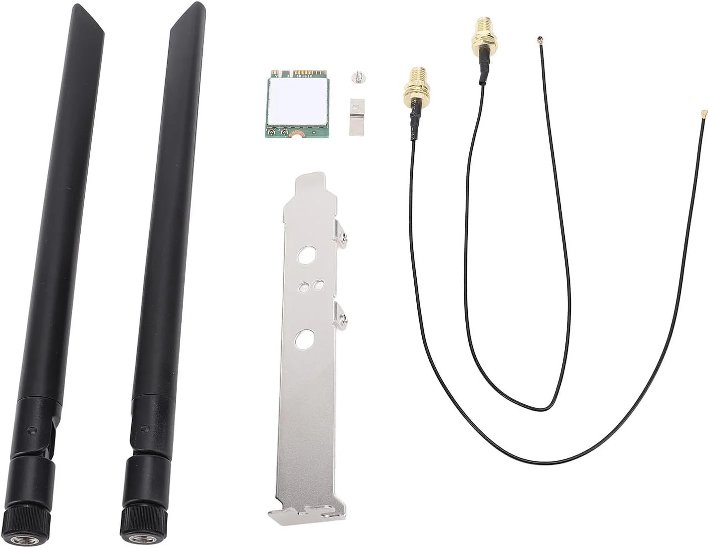 کارت وای فای بی‌سیم GOWENIC NGW 8265NGW با حالت‌های دو بانده برای تجربه آنلاین با بازدهی بالا، برای رابط M.2 سیستم‌عامل‌های 7/8/10، 1 عدد کارت وای فای مناسب برای کاربران لپ‌تاپ (آنتن خارجی)