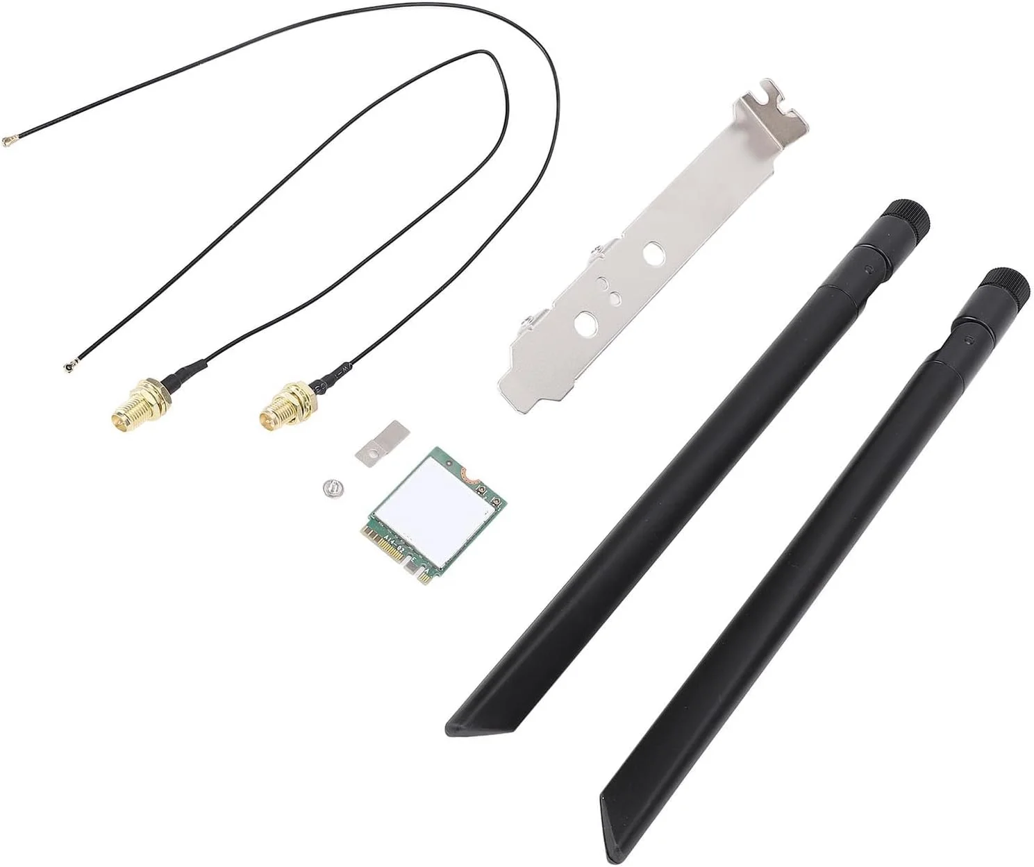 کارت وای فای بی‌سیم GOWENIC NGW 8265NGW با حالت‌های دو بانده برای تجربه آنلاین با بازدهی بالا، برای رابط M.2 سیستم‌عامل‌های 7/8/10، 1 عدد کارت وای فای مناسب برای کاربران لپ‌تاپ (آنتن خارجی)