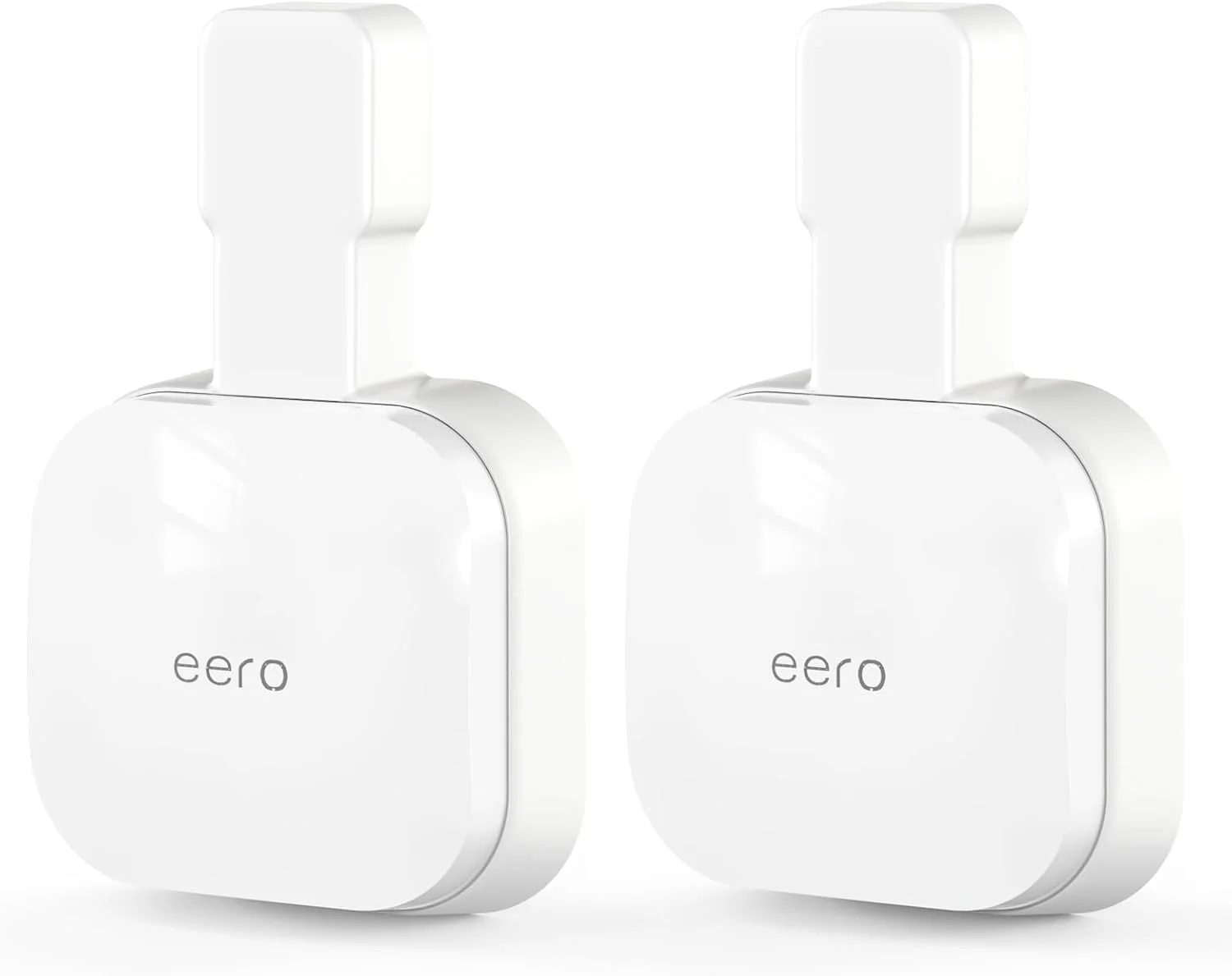 پایه دیواری پریز برق برای eero 7، نگهدارنده سازگار با روتر توسعه دهنده وای فای مش دو بانده eero 7، بدون سیم های درهم و برهم، صرفه جویی در فضا (بسته 2 عددی)