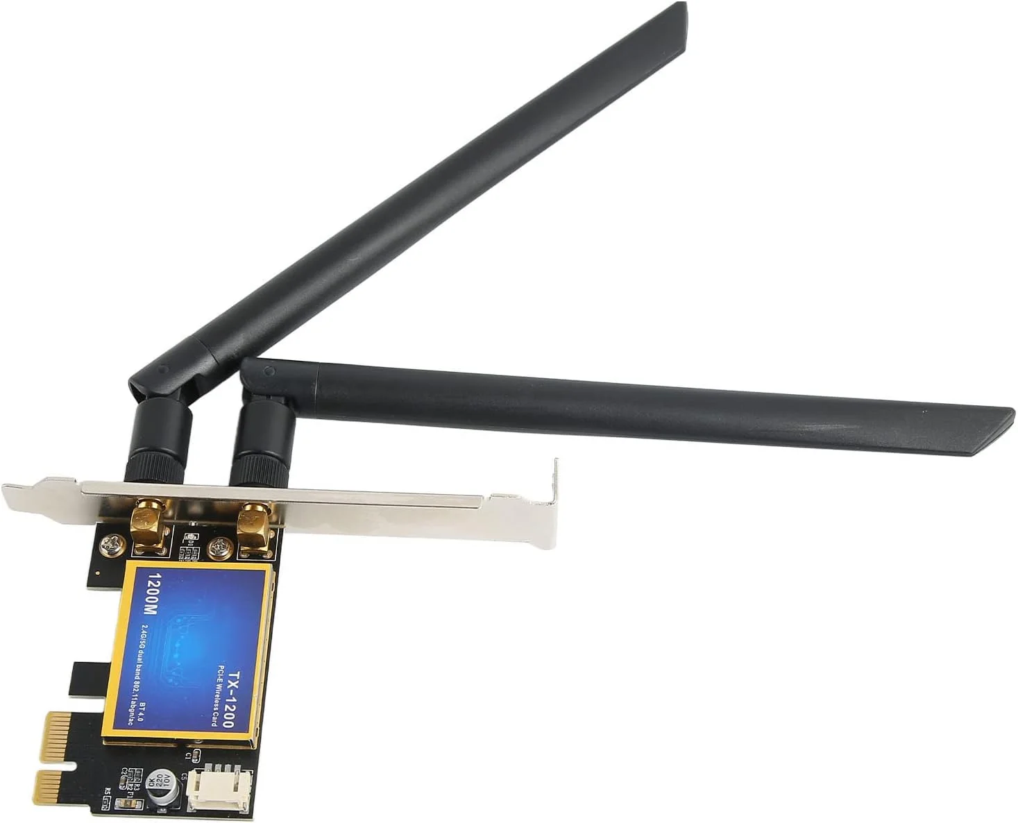 کارت شبکه وای فای دو بانده 1200 مگابیت بر ثانیه Eacam PCIE با فناوری 4.0، آداپتور بی سیم دسکتاپ 2.4 گیگاهرتز 5.0 گیگاهرتز برای کامپیوترهای ویندوز 7، 8، 10 با رابط اسلات PCIE کارت شبکه وای فای دو بانده 1200 مگابیت بر ثانیه Eacam PCIE با فناوری 4.0، آداپتور بی سیم دسکتاپ 2.4 گیگاهرتز 5.0 گیگاهرتز برای کامپیوترهای ویندوز 7، 8، 10 با رابط اسلات PCIE