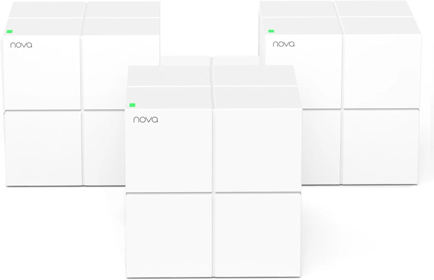 سیستم وای فای مش دو بانده گیگابیتی تندا MW6 (بسته 3 عددی) برای کل خانه (جایگزین روتر و توسعه دهنده وای فای)، پوشش وای فای 500 متر مربع