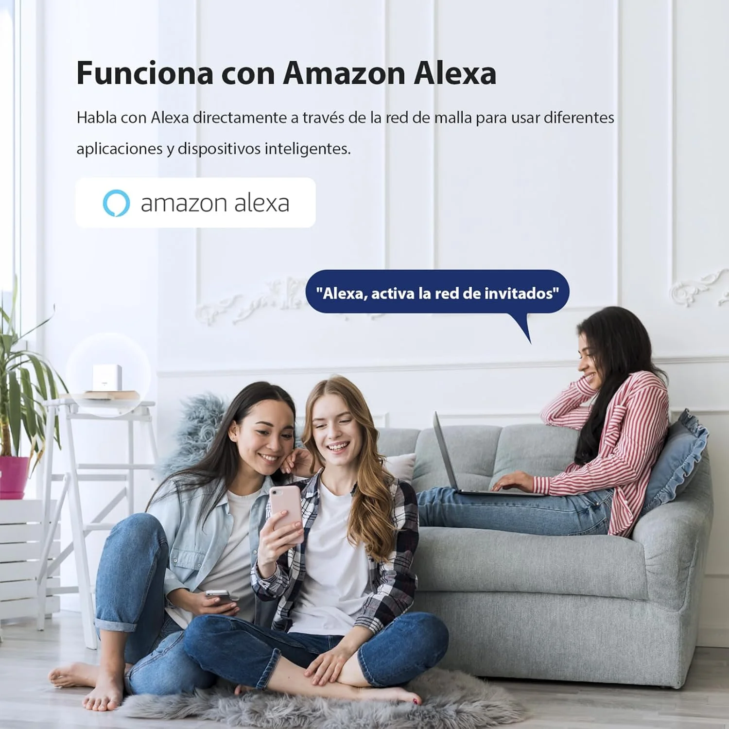 سیستم مش وای فای 6 تندا نوا MX3 (بسته 3 عددی) - روتر مش وای فای دو بانده AX1500، پوشش 3-5 قطعه، نصب آسان، کنترل والدین، 2.4 گیگاهرتز + 5 گیگاهرتز، 2 پورت