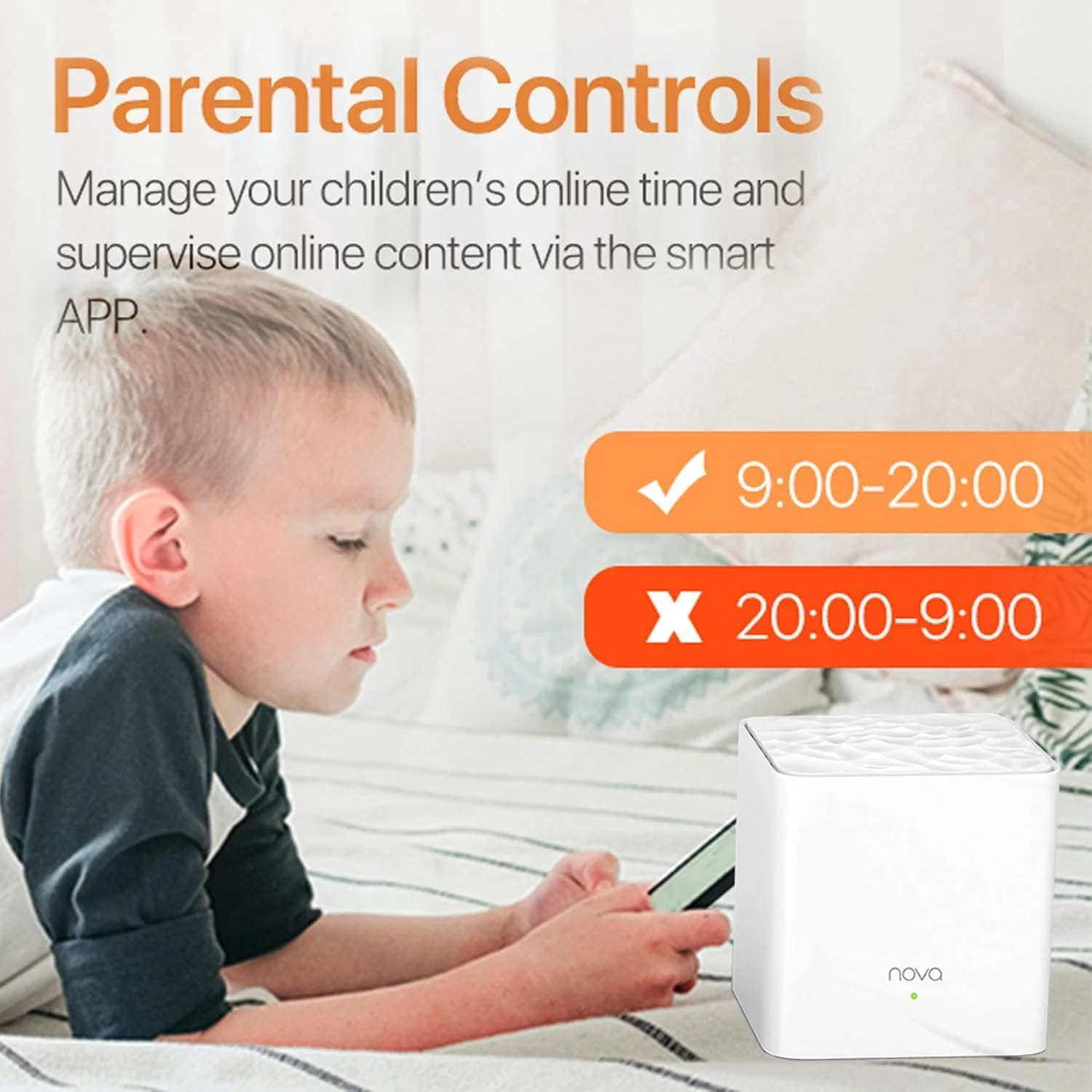 مودم روتر وای فای مش خانگی تندا، بسته 3 عددی - سفید (بازسازی شده) مودم روتر وای فای مش خانگی تندا، بسته 3 عددی - سفید (بازسازی شده)